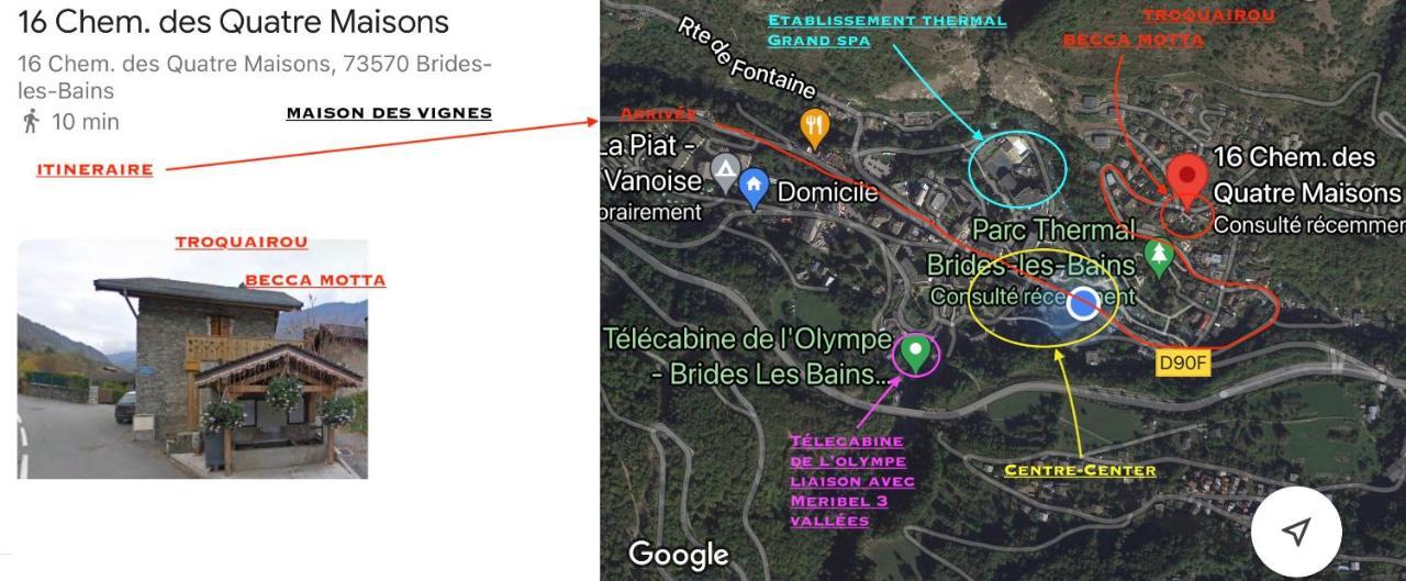 Maison Des Vignes- Troquairou Et Becca Motta Apartment Brides-les-Bains